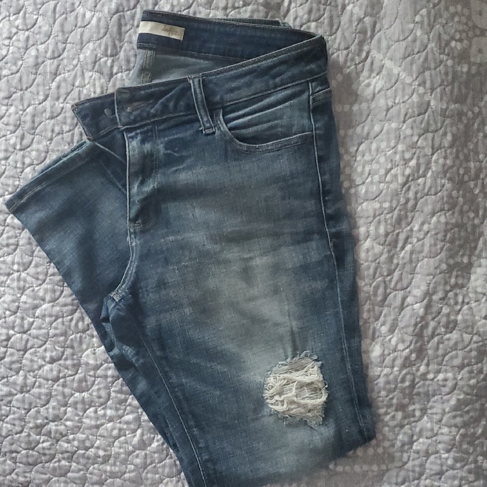 Daytrip Virgo Ankle Skinny Distressed Blue Women's Jeans